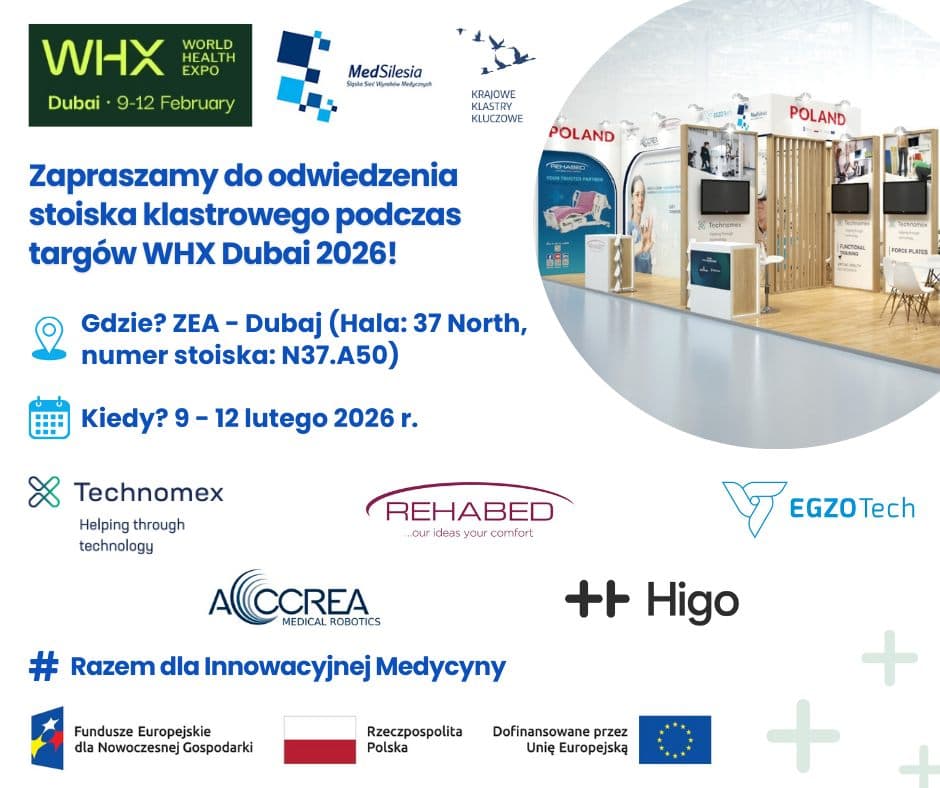 Międzynarodowe targi WHX Dubai 2026 — stoisko klastra MedSilesia